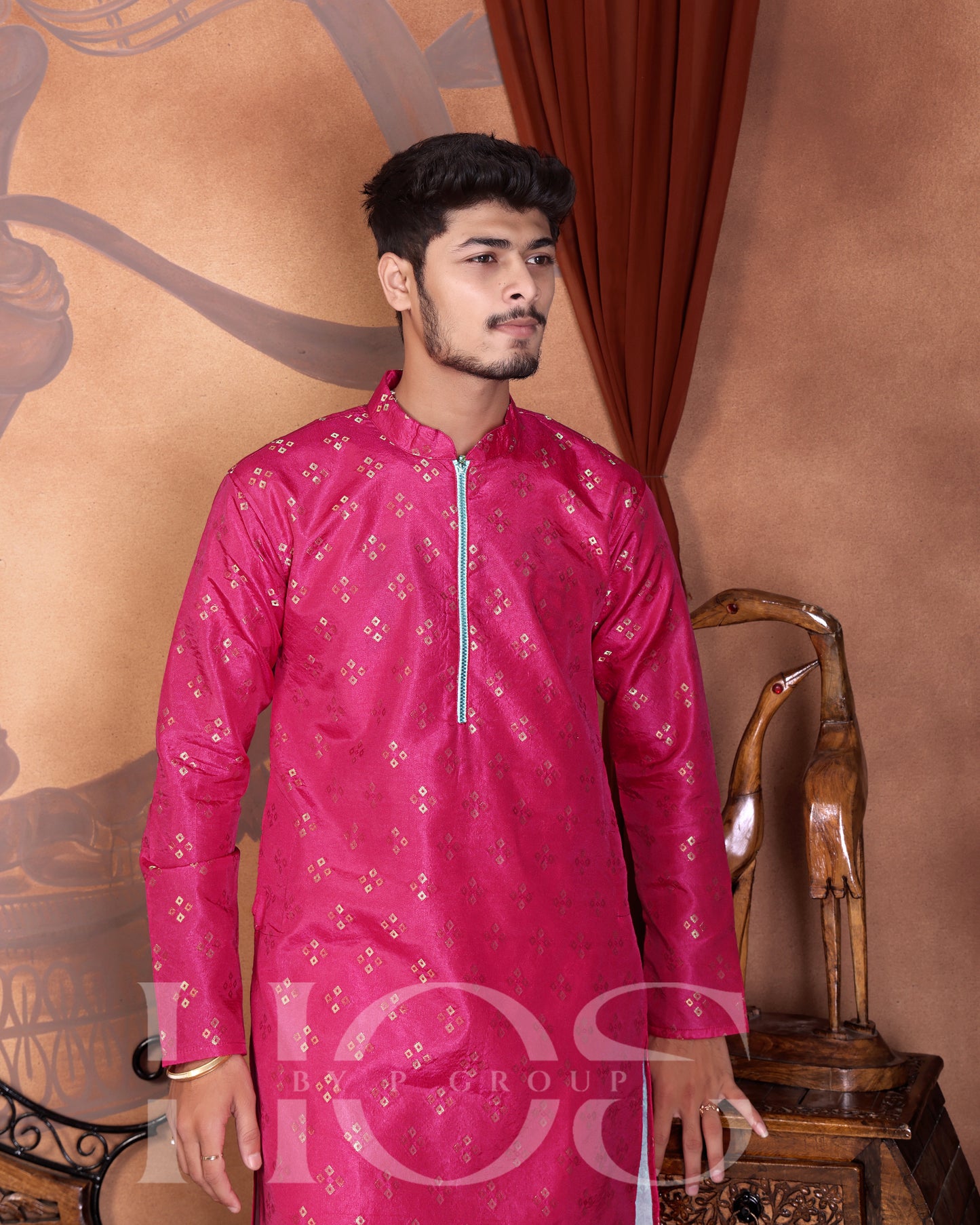 Bandhani Jacquard Designer Kurta