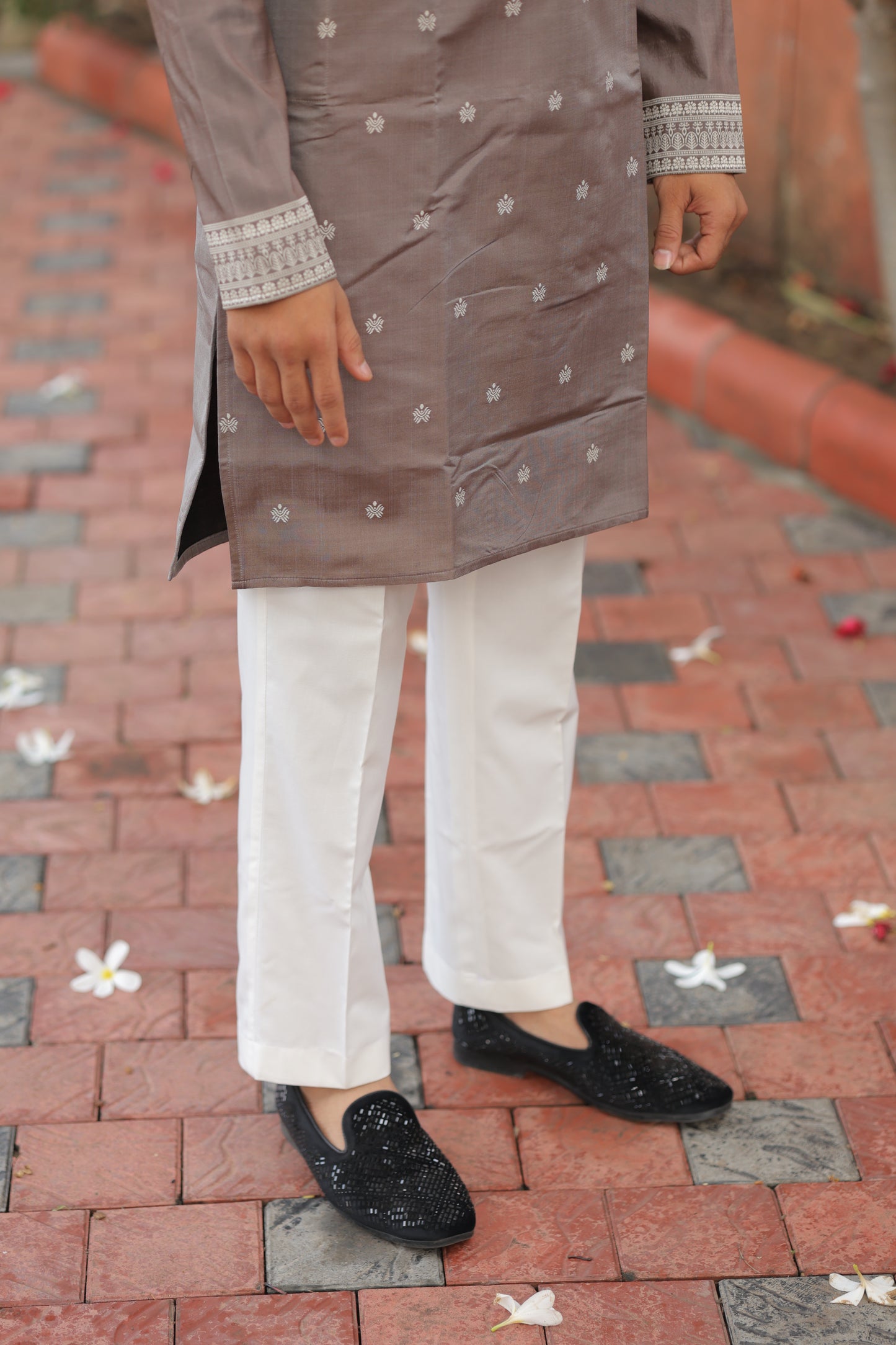 KINGS JACQUARD FLORAL PREMIUM KURTA