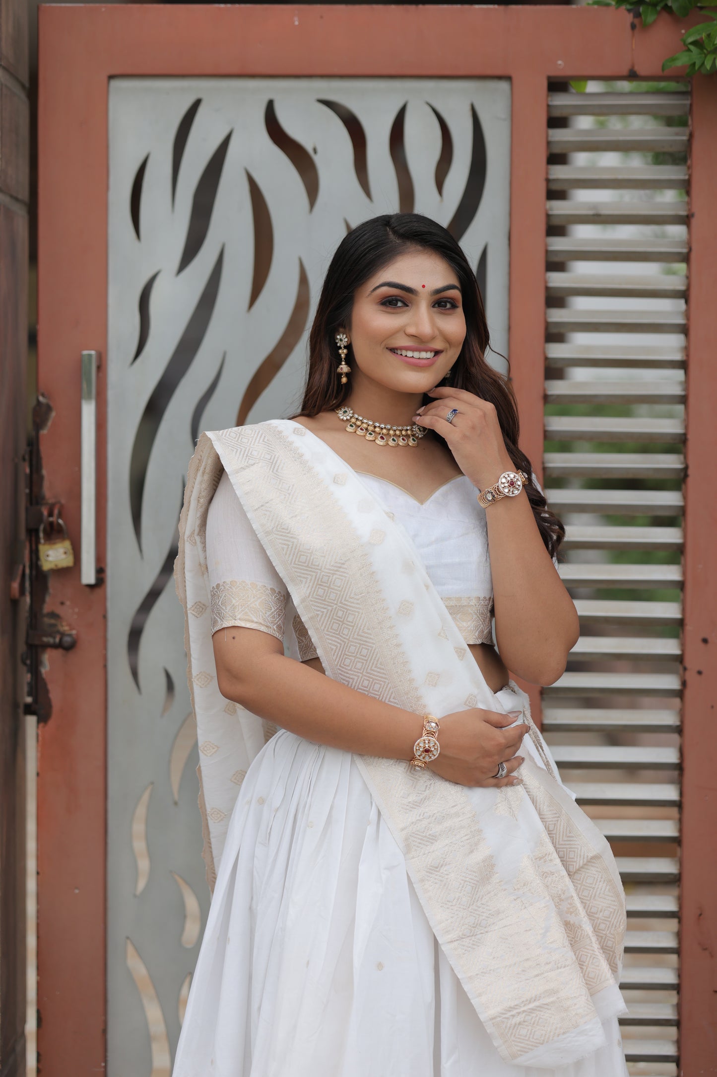 MUMAL JAQCUARD DESIGNER LEHANGHA SET