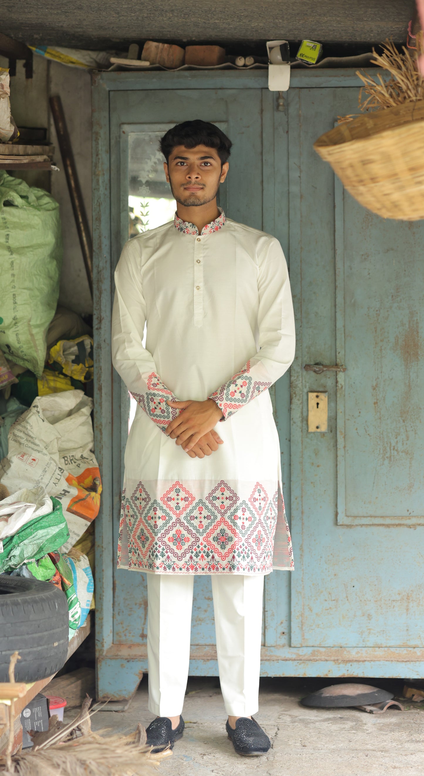 RANGOLI JACQUARD DESIGNER KURTA
