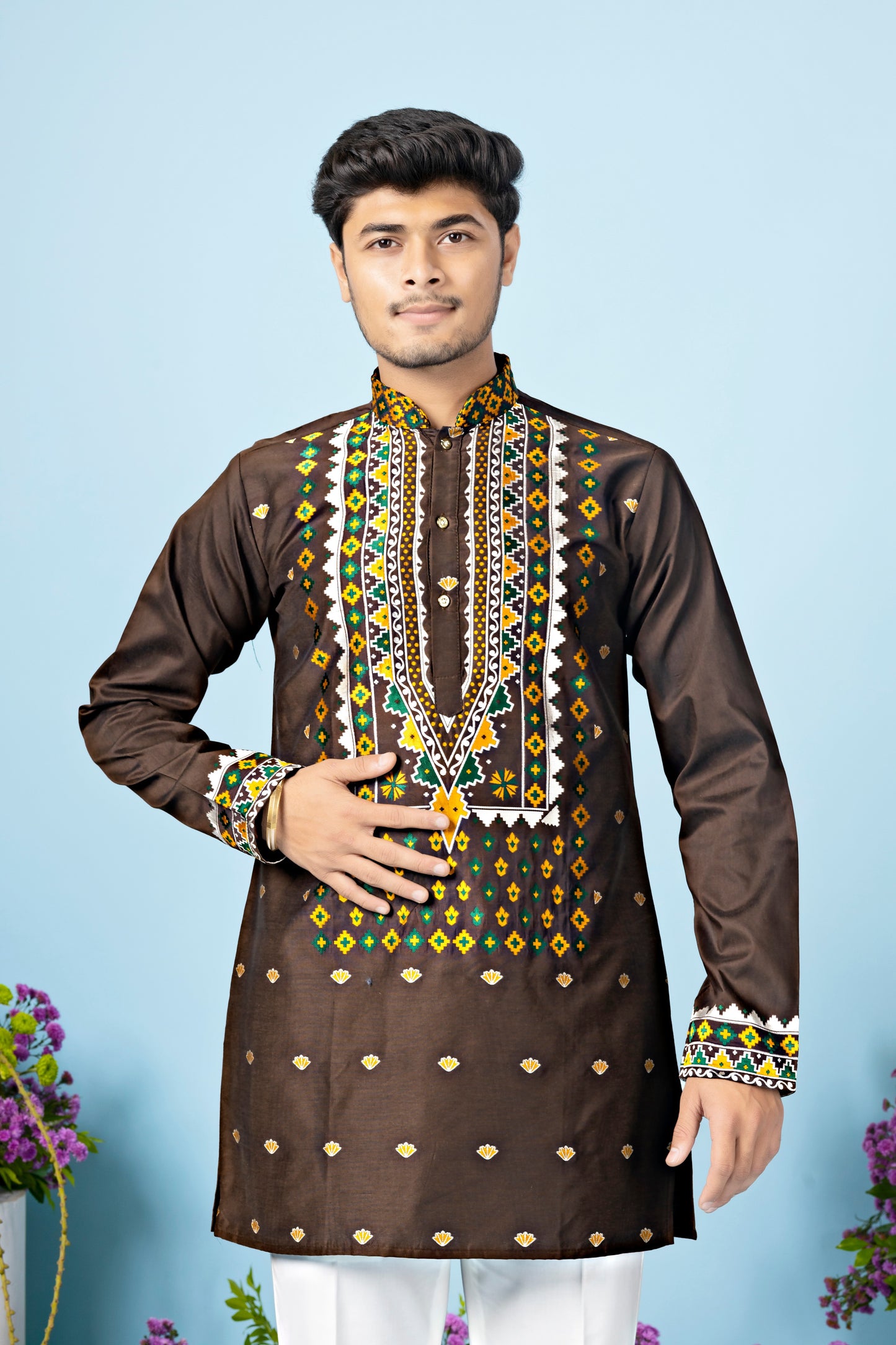 DIAMONDS SHORT HEAVY DESIGNER KURTA