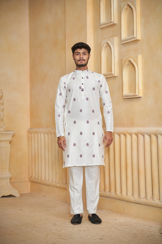 Pine Jacquard Premium Kurta