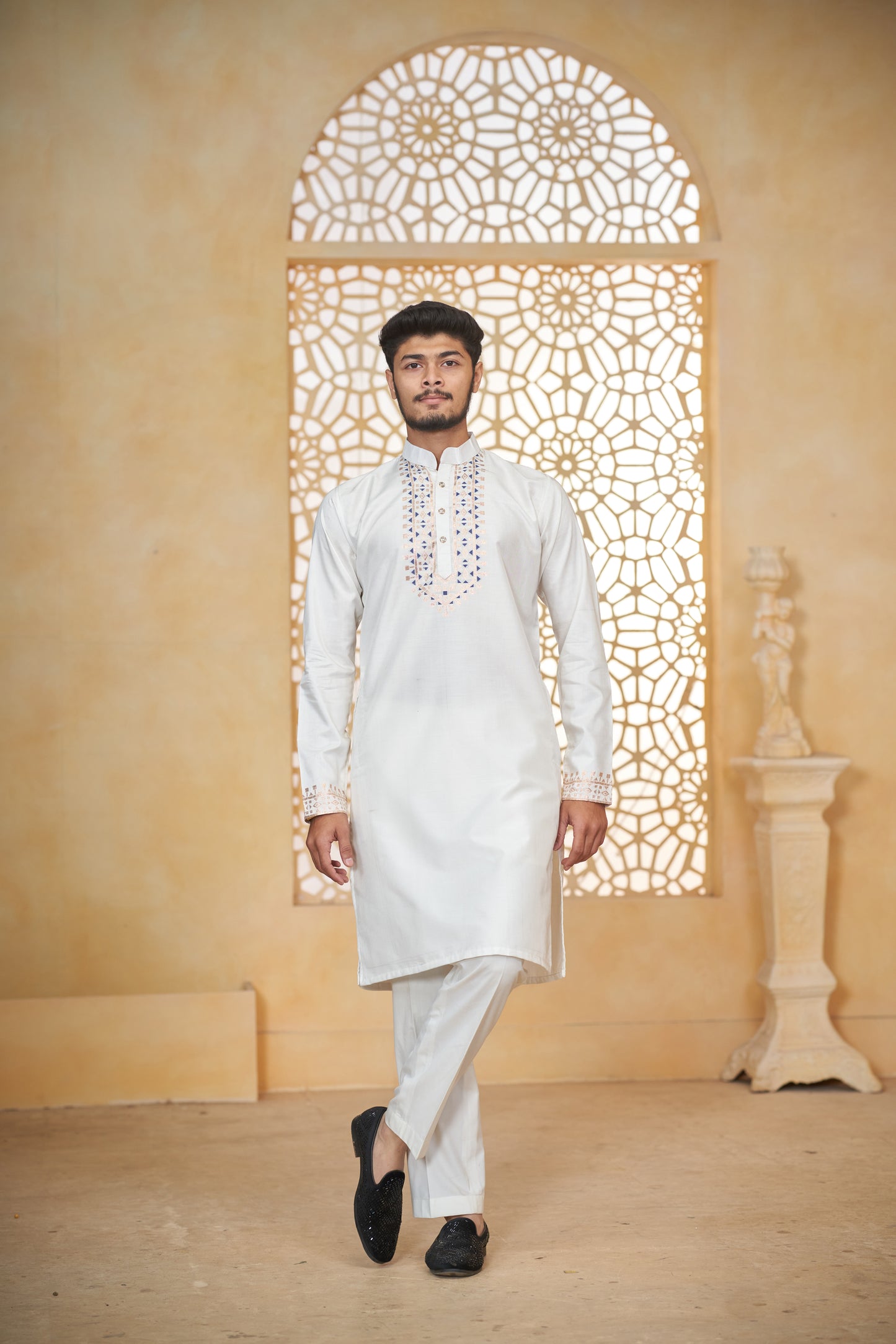 Pyramid Gold Designer Kurta