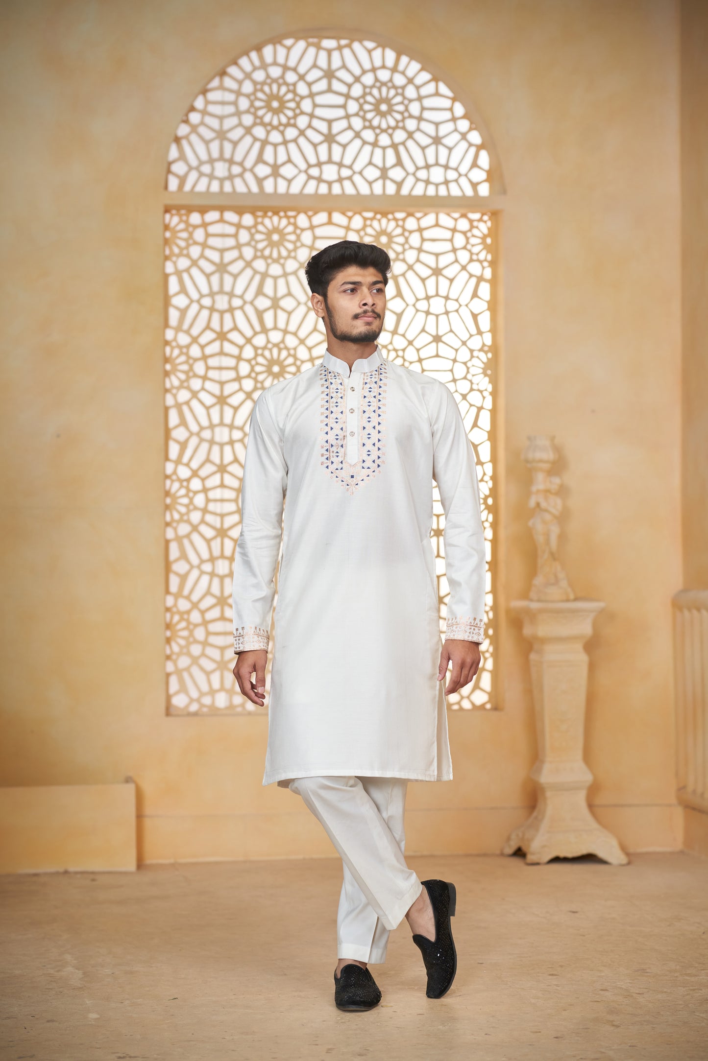 Pyramid Gold Designer Kurta