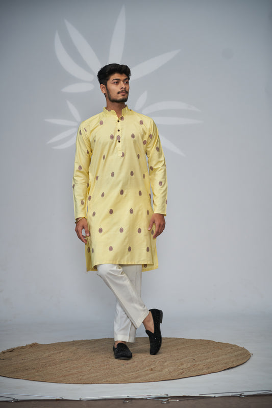 Pine Jacquard Premium Kurta