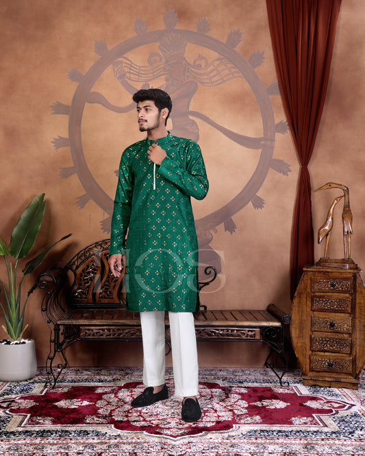 Bandhani Jacquard Designer Kurta