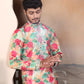 Multi Flower Mirror Designer Kurta