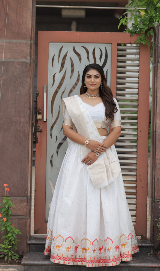 MUMAL JAQCUARD DESIGNER LEHANGHA SET