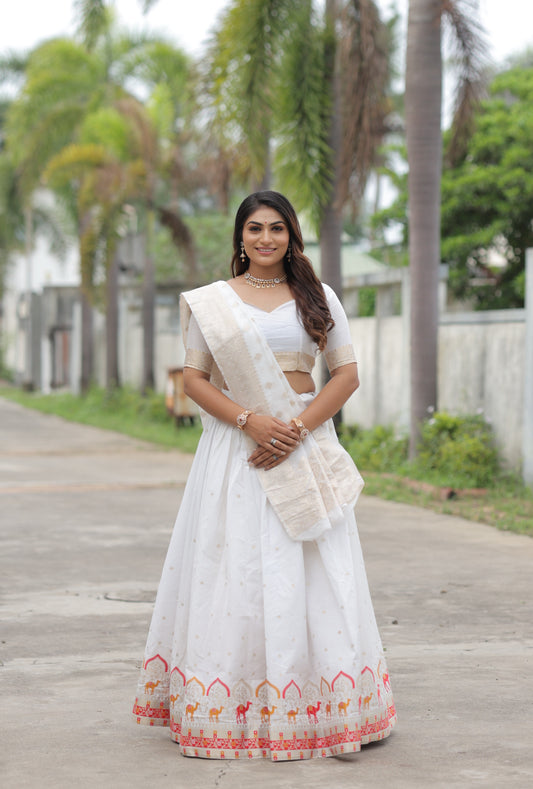 MUMAL JAQCUARD DESIGNER LEHANGHA SET