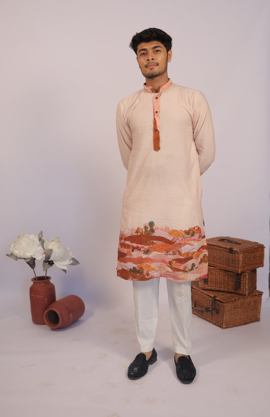 MOUNTAIN PURE KHADI DIGITAL KURTA