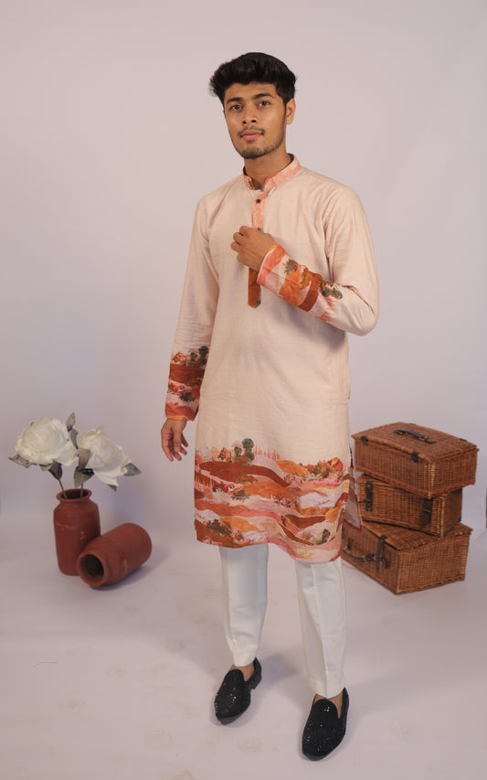MOUNTAIN PURE KHADI DIGITAL KURTA