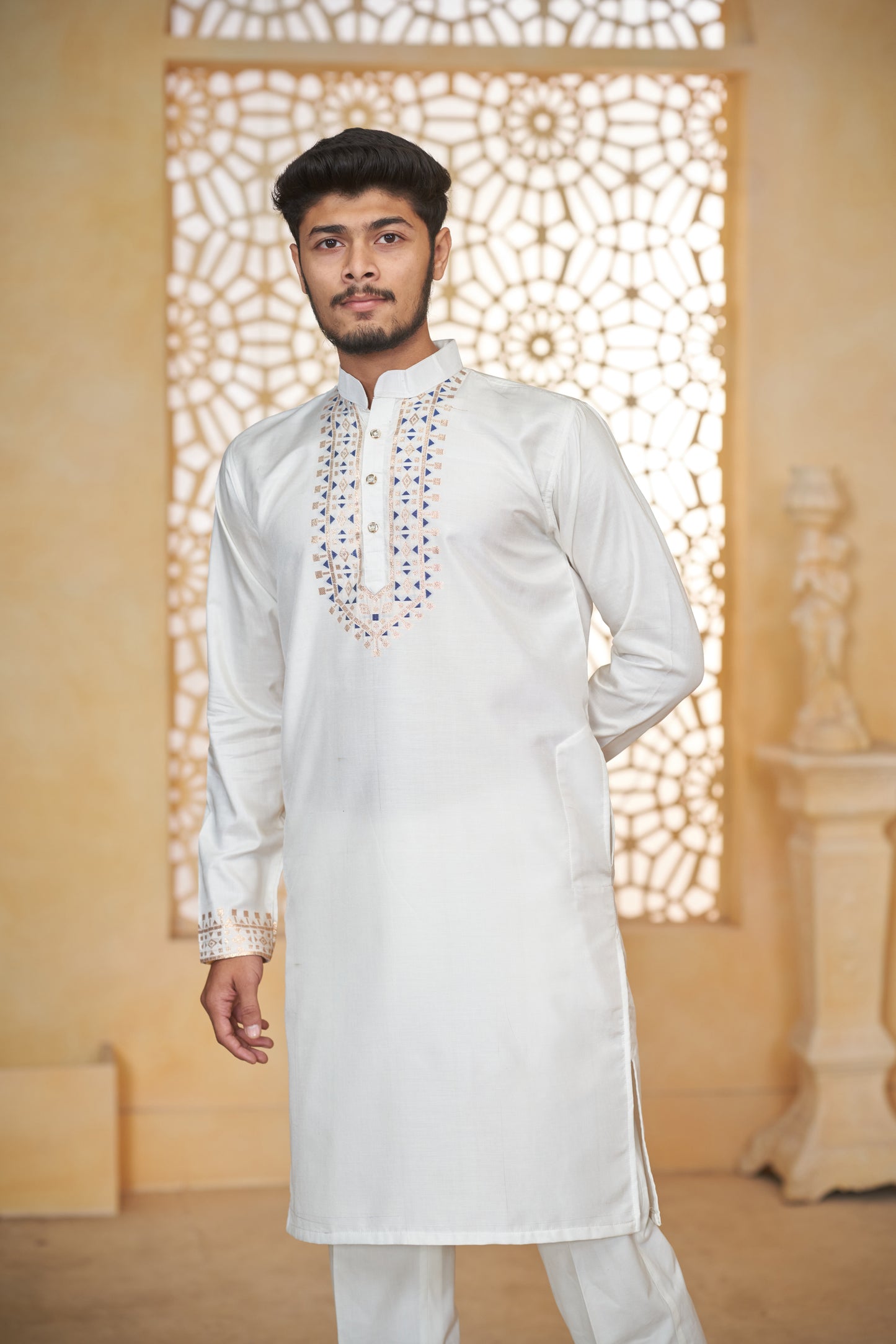 Pyramid Gold Designer Kurta