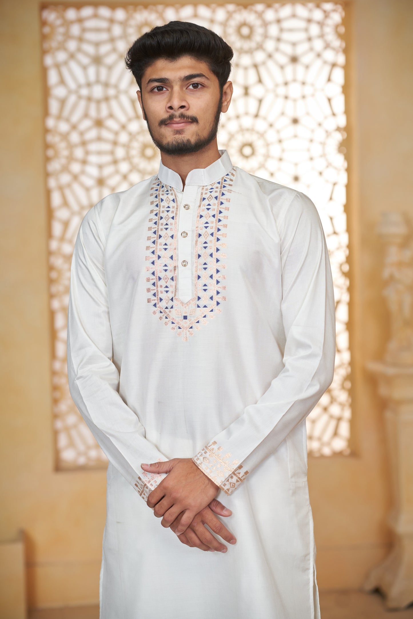 Pyramid Gold Designer Kurta